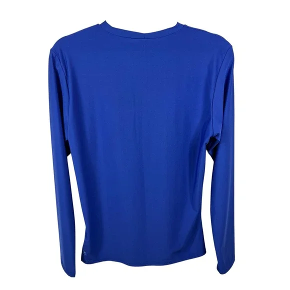 O'Neill Skins Blue Long Sleeve Rash Guard Slim Fit Womens Large Beach Summer - Picture 7 of 7